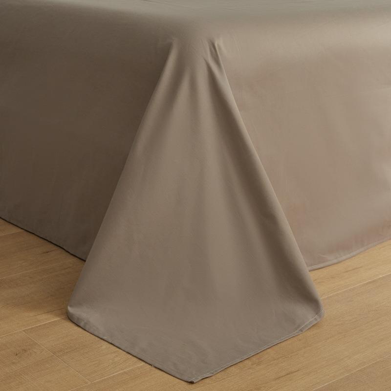 A支类100长绒纯色双全棉四件拼套纯VEL棉被套床单床笠棉式单人三