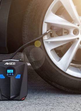 式RCZ车载充1气泵2V便携汽车用数显加气筒轮胎功率高大压电动打气