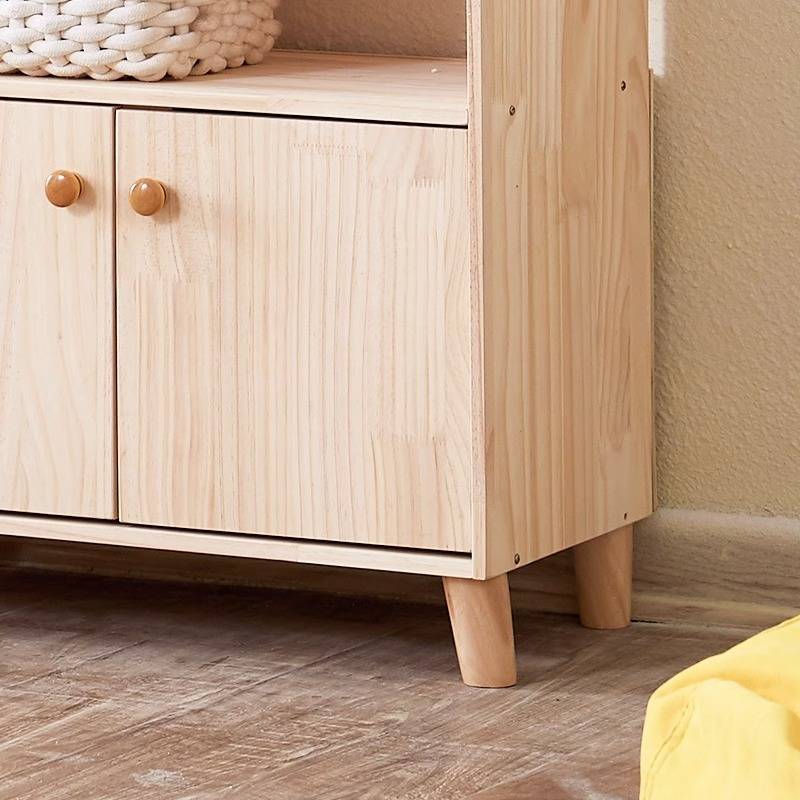 儿童衣架储物柜落地衣柜收纳储存柜实木房间衣服整理展示挂衣架