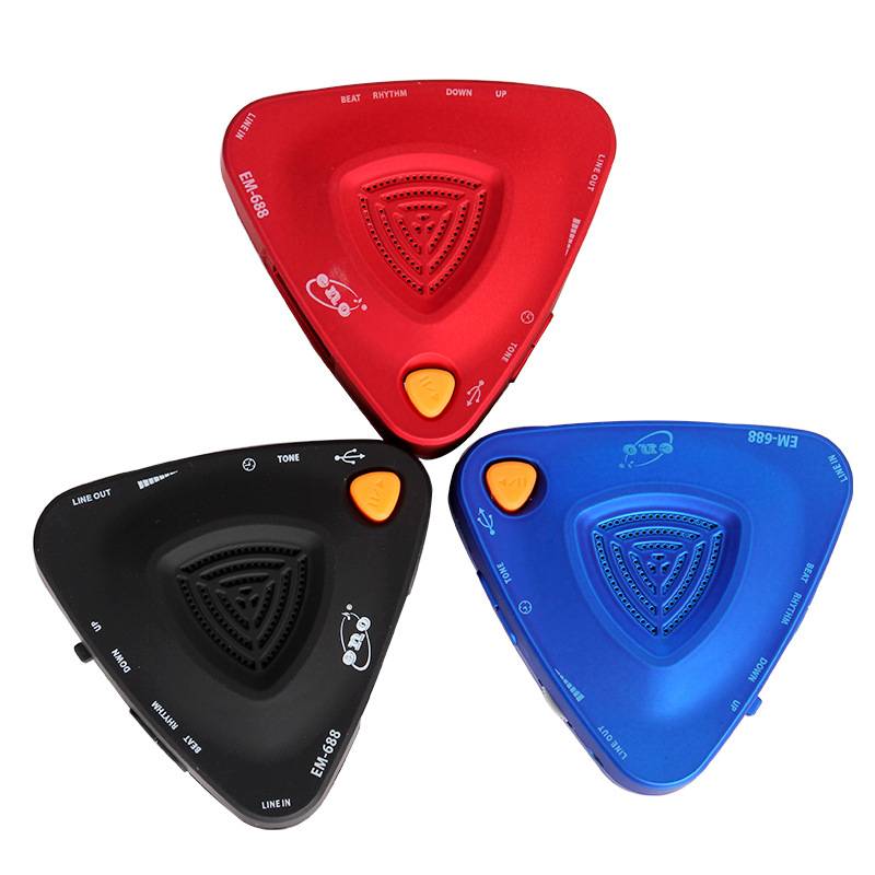 伊诺EM688多功能通用电子节拍器 充电接拾音器 多媒体乐器音箱响