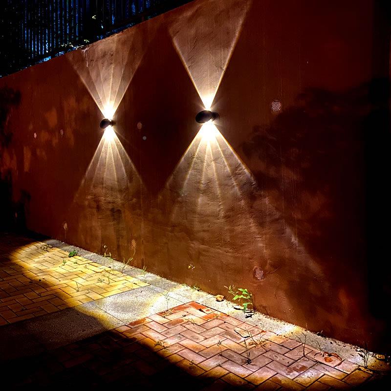 新品太阳能灯户外庭灯家用防水景院灯别壁墅花园洗墙灯观GQR围墙