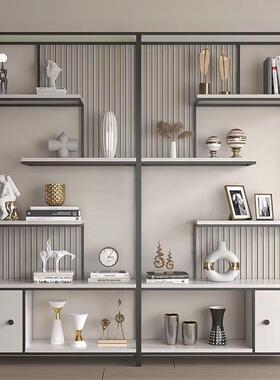 落地铁书架20445客厅博古置架办公室艺物架现简约隔断产代品展示