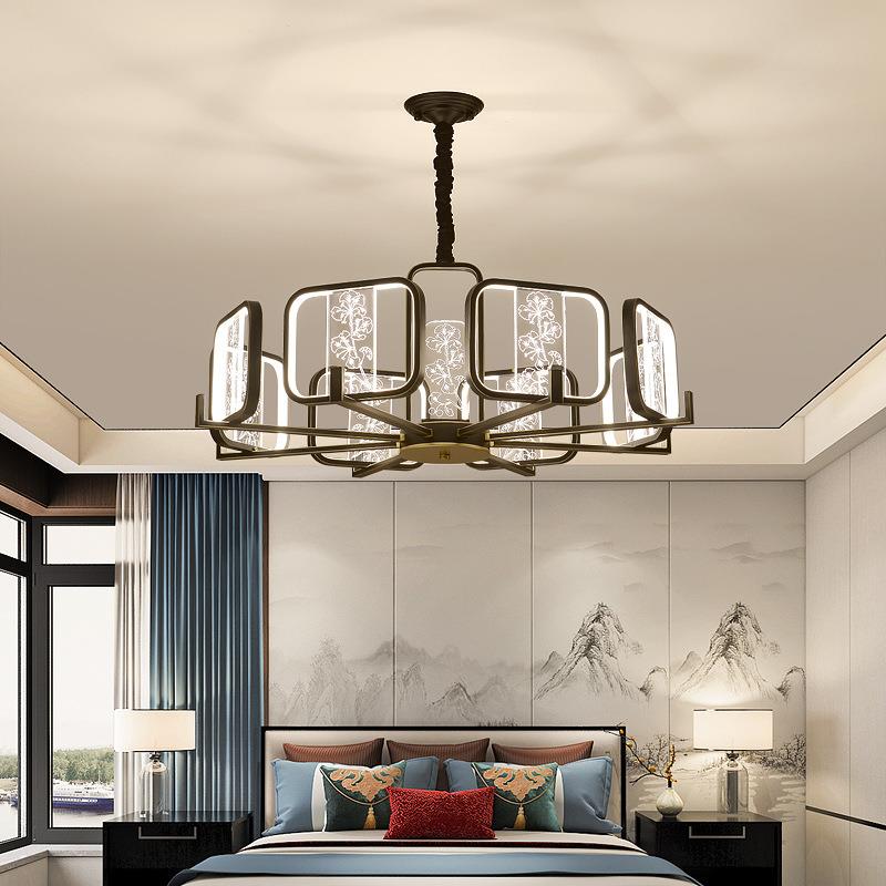 中式吊灯客厅新灯具大气家用简ECT厅约现代中风餐厅卧室大创意灯
