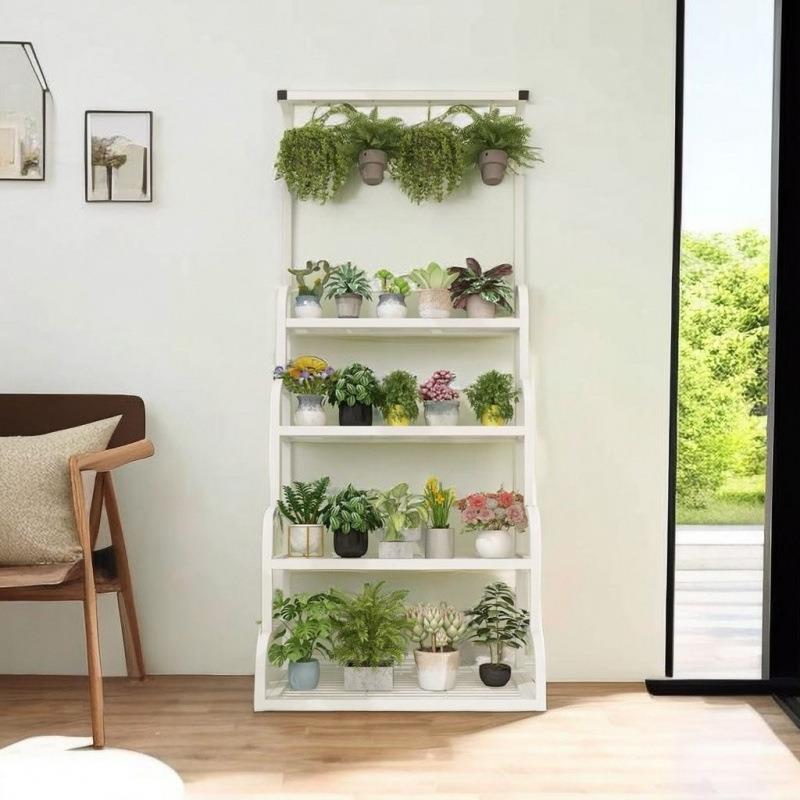 架铁艺置物多架阳台落地式花花盆多肉落客厅层花架子可地移动9684