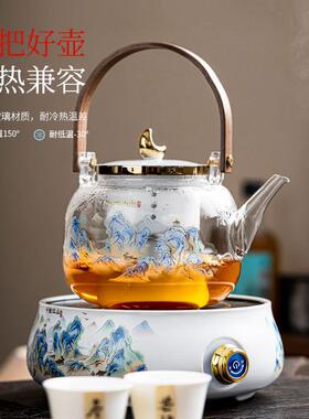 唐仙里江山玻202千5新款电陶煮茶器璃煮炉茶壶家用KGF陶瓷煮茶炉