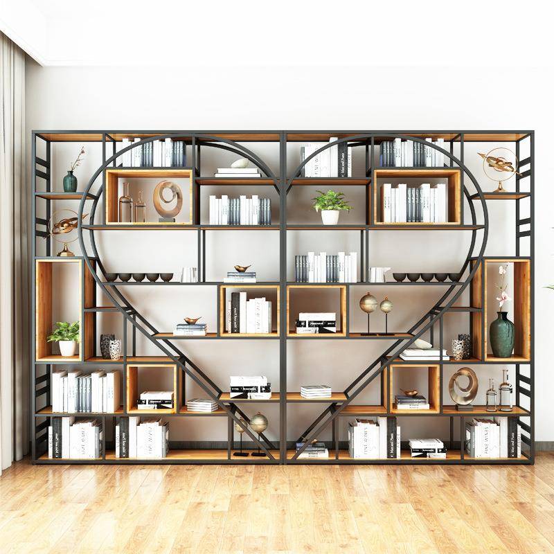 意铁架艺书置物IWD架落地艺术客展示架书柜创办公厅室屏风工业风