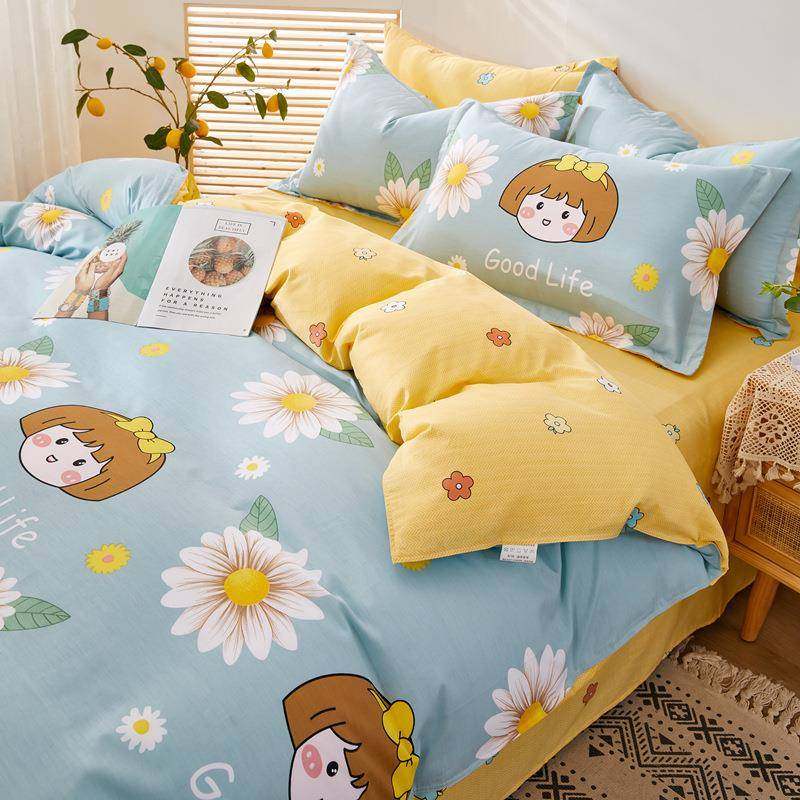 纯棉舍WFE棉四件套1全00床上.8m床单被套三件套单人学生宿双1人被