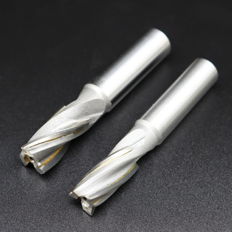 直柄镶合金铣刀YG83刃镶硬质钨钢直柄螺旋立铣刀焊接焊刃