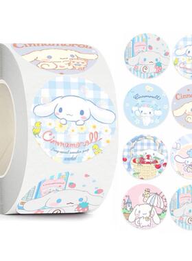 sanrio stickers roll kuromi cinnamoroll sticker boy girl贴纸