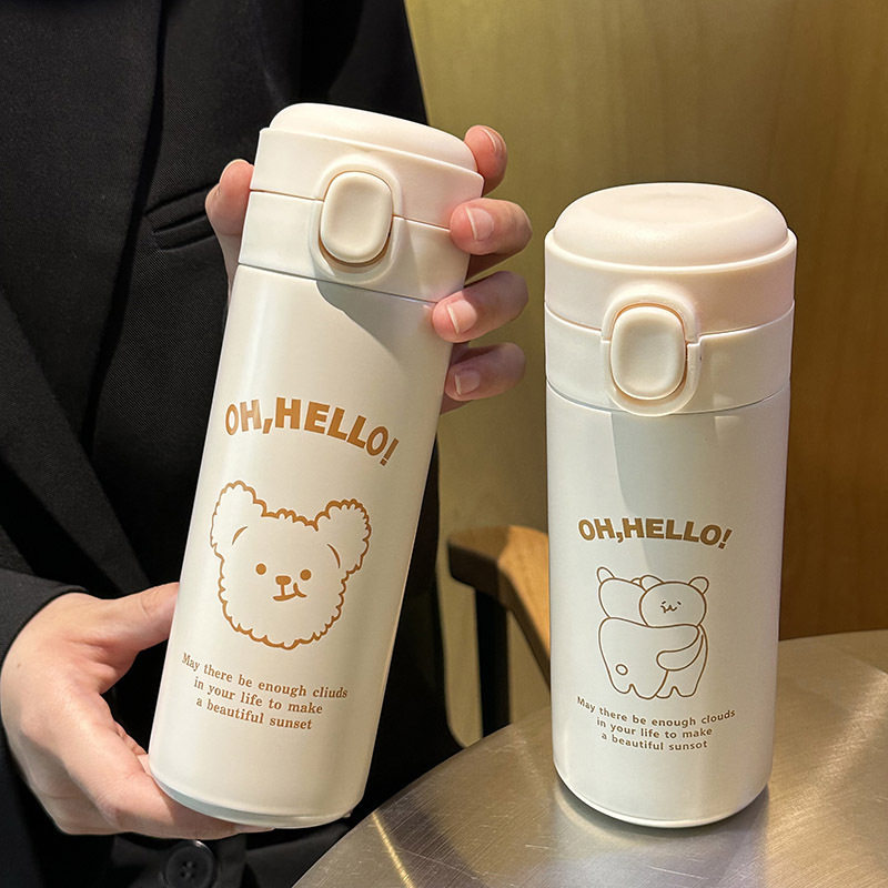 /卡通保温杯小熊密封防漏保温新