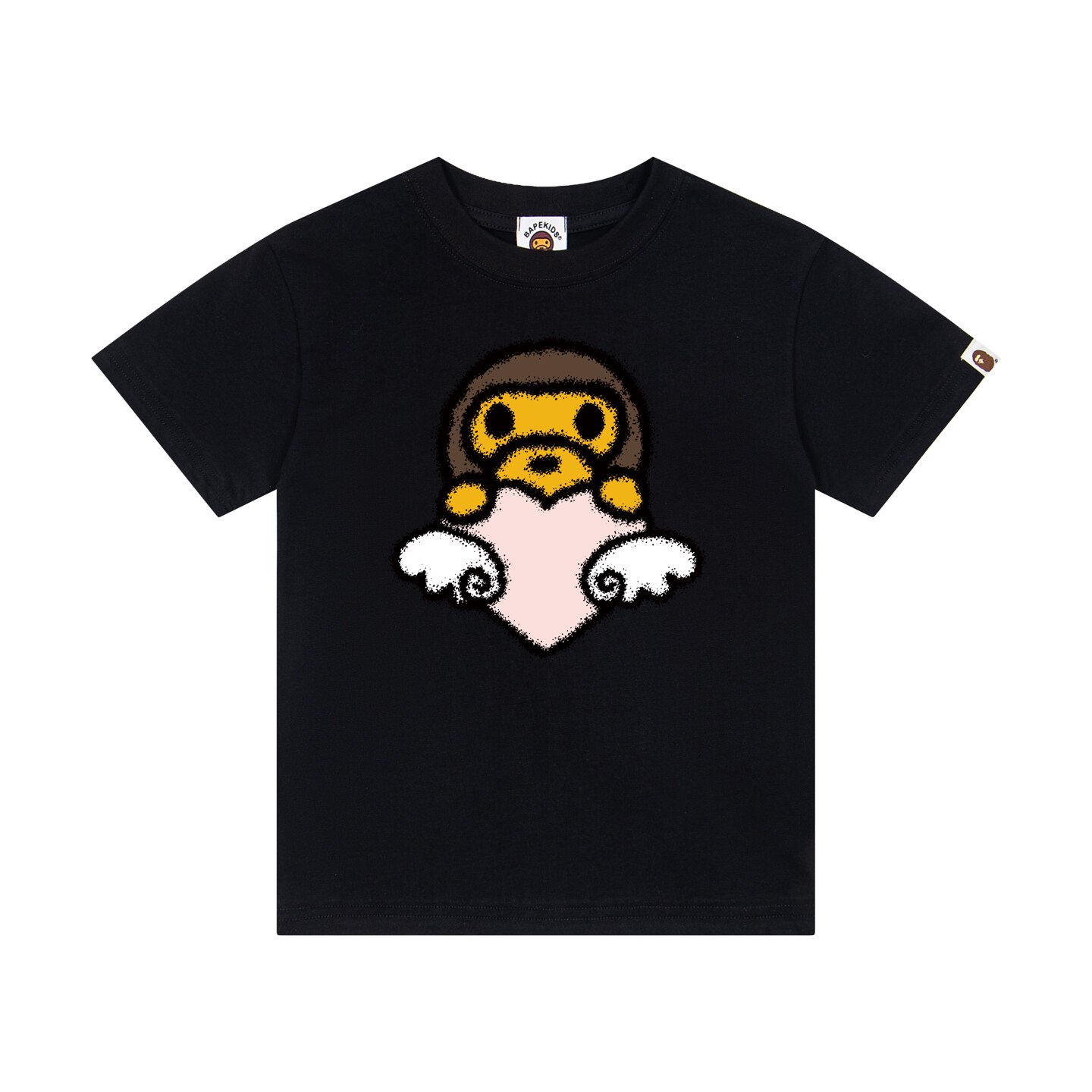 thumbnail for 2026 Short-sleeve Ape Head Shark Mouth Print Summer New Pure Cotton Unisex Loose Top T-Shirt for Men and Women