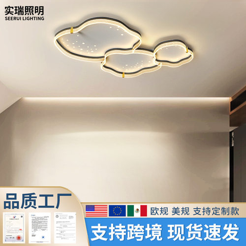 2025年新款现代简约大气主卧灯具创意新颖典雅房间卧室客厅吸顶灯