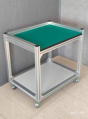 铝合金型材防CJO静电工台桌维修间操动作带轮可移实验检不锈钢推