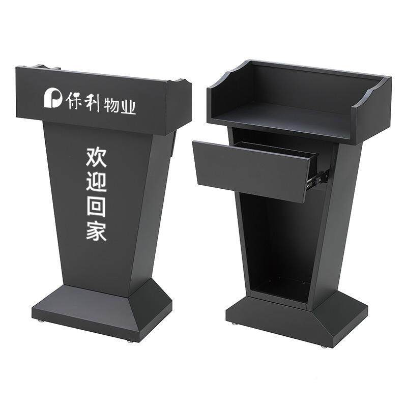 不锈钢演WYS讲台待发言台店面迎宾台主台客持台咨接台导购台讲台