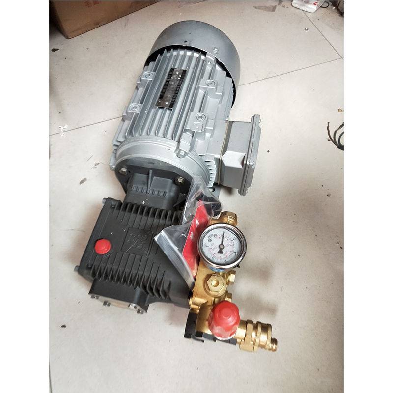 熊猫高压清洗机电机加泵头组合商用洗车机220V380V增压陶瓷柱塞泵