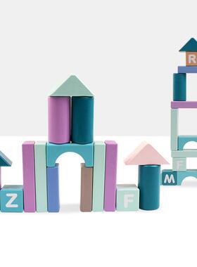 儿童JVW木玩味具31-6周积岁女孩宝宝-2岁婴儿趣男孩木头拼装幼儿