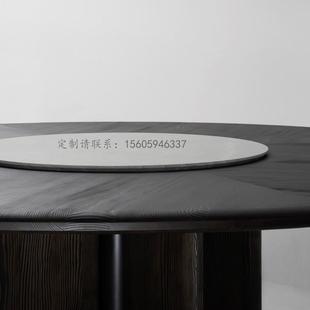 4合实木桌椅代约家简用大小户型餐轻奢带 现3Y圆形岩板桌椅组1117