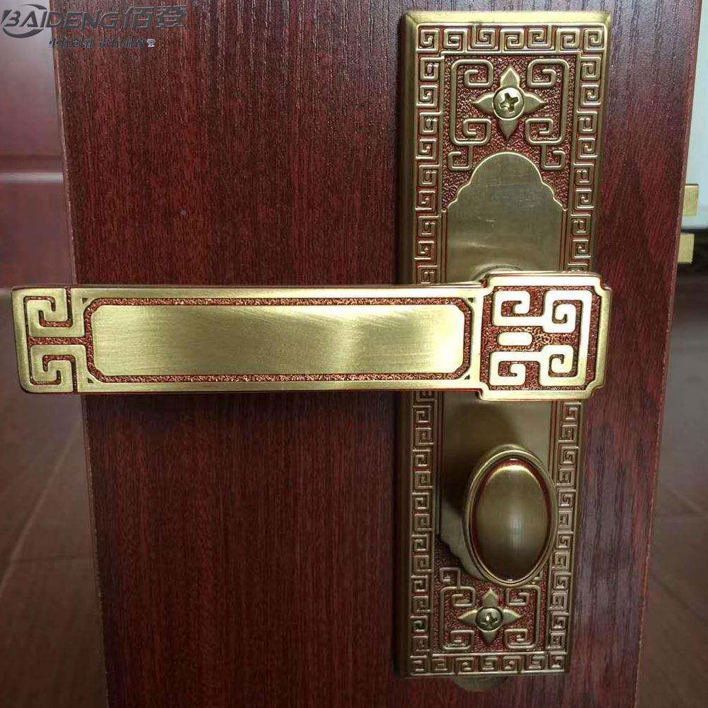 佰LVB登厂家全铜门锁室内房锁别门墅家居锁卧铜室铜锁具执手