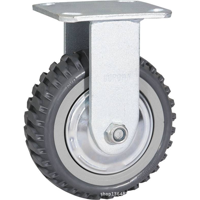脚轮 5寸重型聚氨脂烽火万向带刹车轮优冠脚轮PU轮推车轮厂家直销