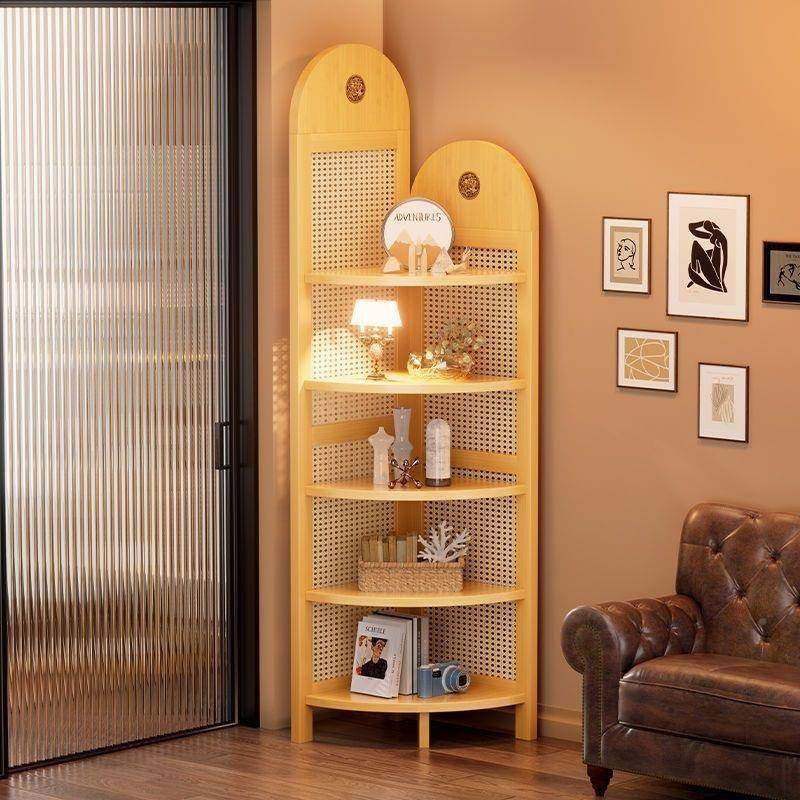 中z复架古式藤编转角装饰置物厅沙发墙边书柜子卧室三拐屏风133客,住宅家具,角柜,淘宝优惠券,粉丝福利购,淘宝优惠卷