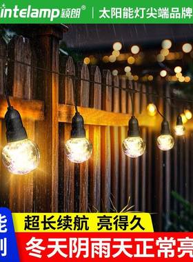 2025年新串防款阳能灯大球泡YL003-22户外水庭太院花园装饰灯节日