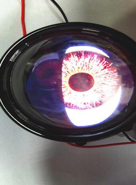 新款动E眼D汽车大灯恶魔眼态LED眼睛灯LFPT大灯总成改装鹰灯