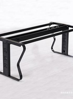 会议桌架办QJG公架工业风金属桌腿会议白色骨属蝴蝶配件金金钢五