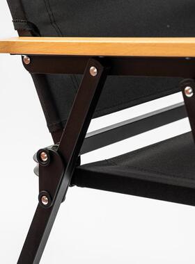 厂商便RIJ销黑钢管直木折纹管户外休闲露营携叠克米特椅