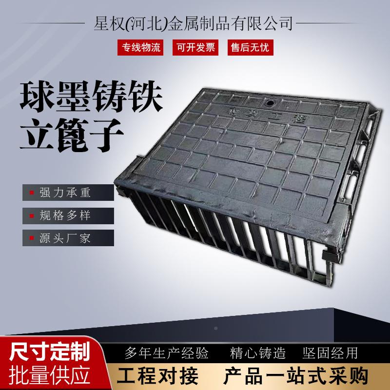 球墨铸铁EXE立篦子侧式边式雨水立口收水口篦水收口偏沟式雨水口