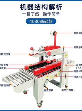 全动箱机流水线电商快递邮政1-13号RYU封飞机盒胶带自盖纸箱打折