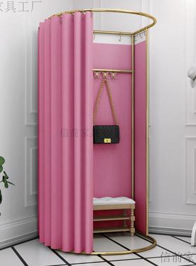 商临时移动试衣间服装店落地便携式折可简叠68111易更衣室syj换衣