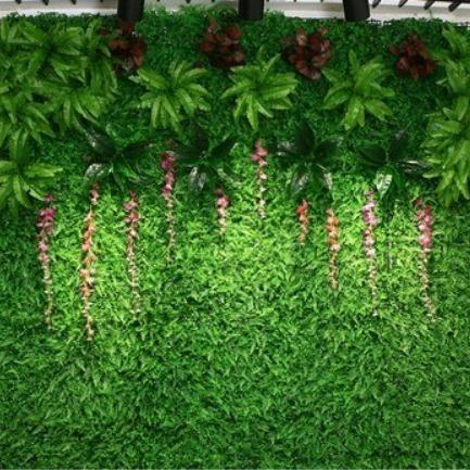 仿真植物墙JLQ背坪景象门头广形告绿植形象墙草装牌饰店铺软装花