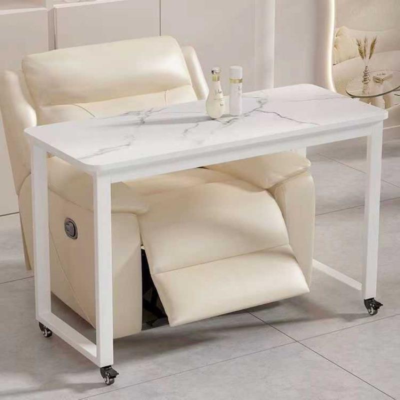 可动美甲沙发桌桌带KEM轮约子简多功能跨美甲移台