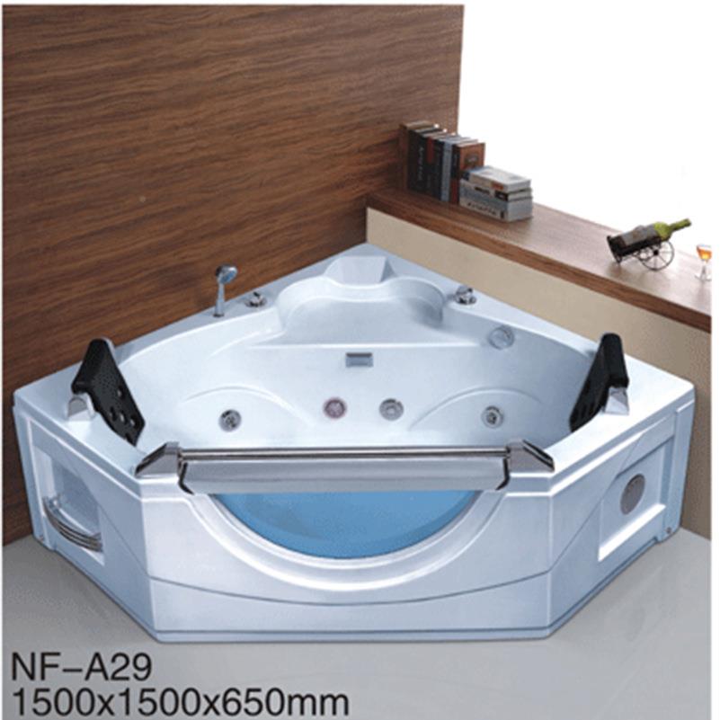 冲人浪按摩浴缸智浴缸JOS厂家亚克力浴缸能双三靠墙式角扇形浴盆