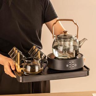 家用泡茶办公室小型煮茶壶玻璃烧水茶壶 电陶炉智能简约煮茶器套装