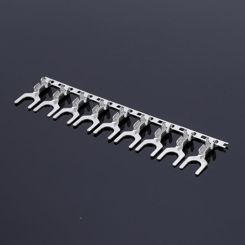 插DJ441B884-4B叉型连带线片Y形端子连接接器形冷压端子4.2型连U