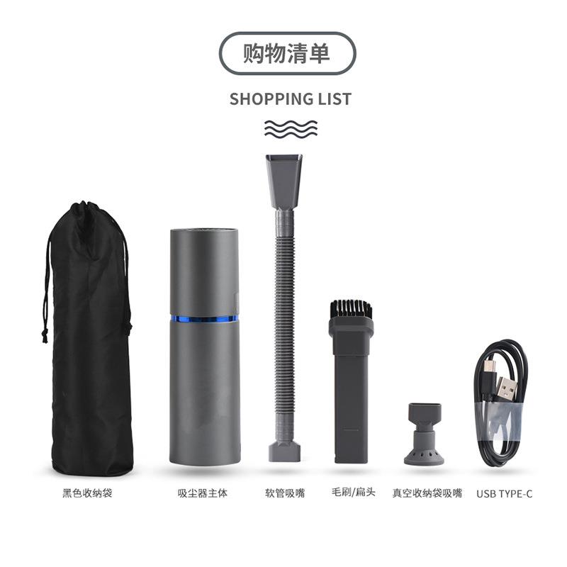 新款6033手持大吸力大风力迷你无线吸尘器家用车载小型便携吸尘器