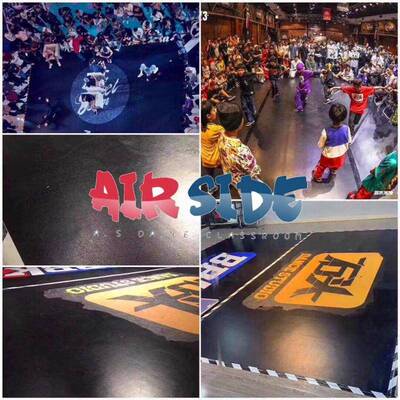 Q3H跳街户外刷地板革bbo舞QAHy练舞垫子地街垫breaking蹈舞地胶专