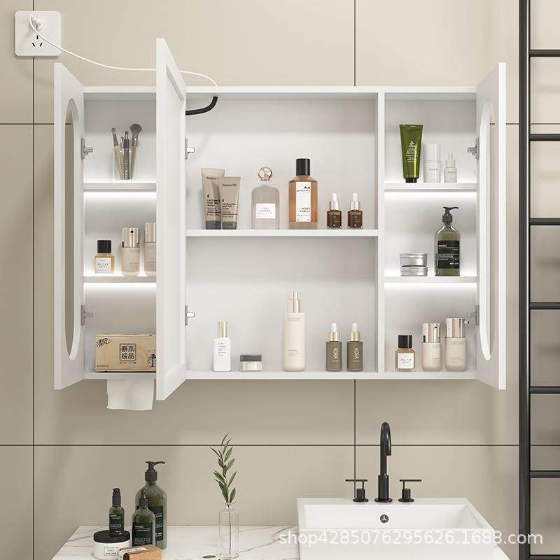 智能EKW浴柜单独镜挂墙式卫生间纳浴室镜洗手间镜室子置物架收储