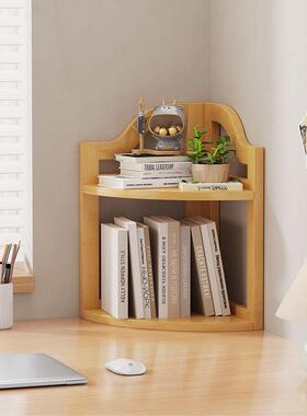 YQC桌桌面儿童转角置书物架办公书房书上小书柜卧架室床头墙角收t