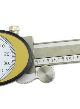 AVI带ER高精度不MDC锈钢带表卡尺0-6英带表卡制尺深度J杆