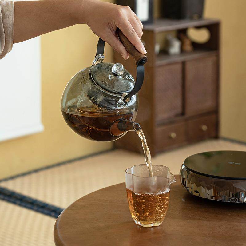 炉煮茶电陶炉围玻璃煮茶壶茶煮892器加温厚耐高烧水壶泡茶白茶煮