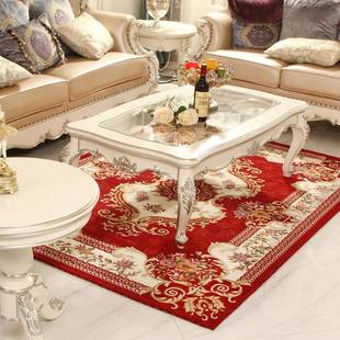 欧式客式厅茶几简地毯现卧JBL-CFX室床边满铺毯约代美式田园中玄
