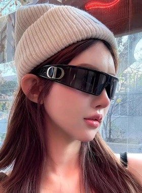 2025新款cd发箍墨镜女款高级感欧美复古网红防晒防紫外线太阳眼镜