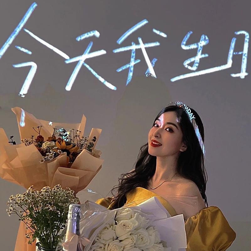 生日装饰场景布置投影灯蛋糕快乐气氛投射灯气氛灯拍照背景道具in