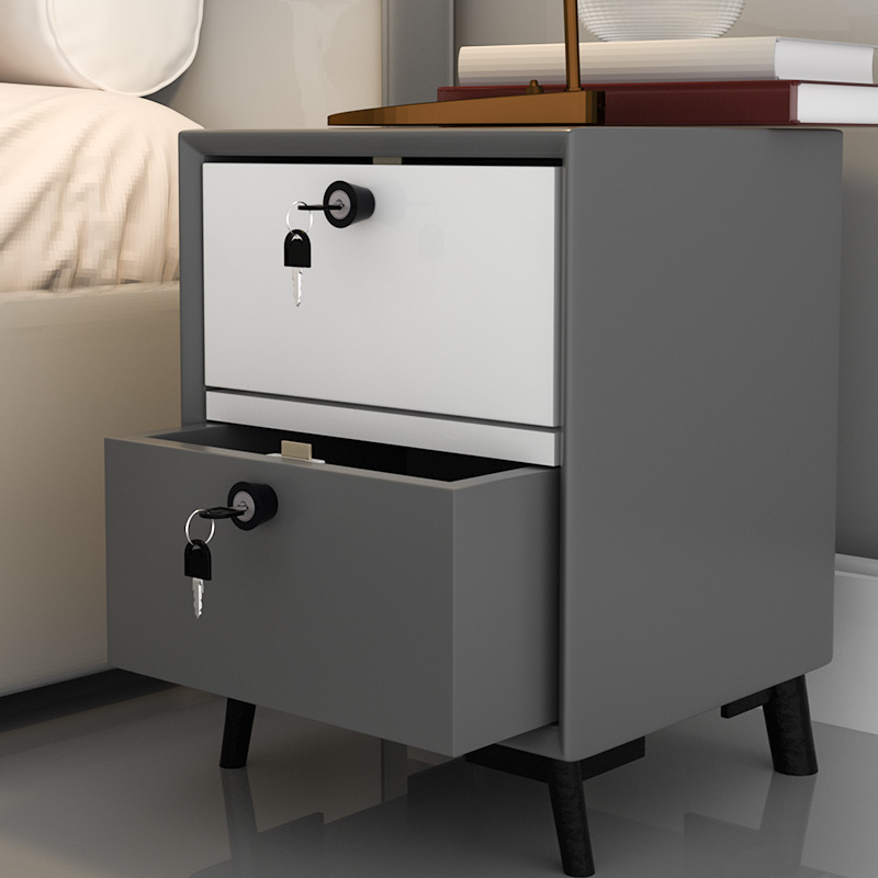 抽屉锁柜子锁柜门免开孔带拉手锁通用办公桌暗装隐形家用衣柜锁