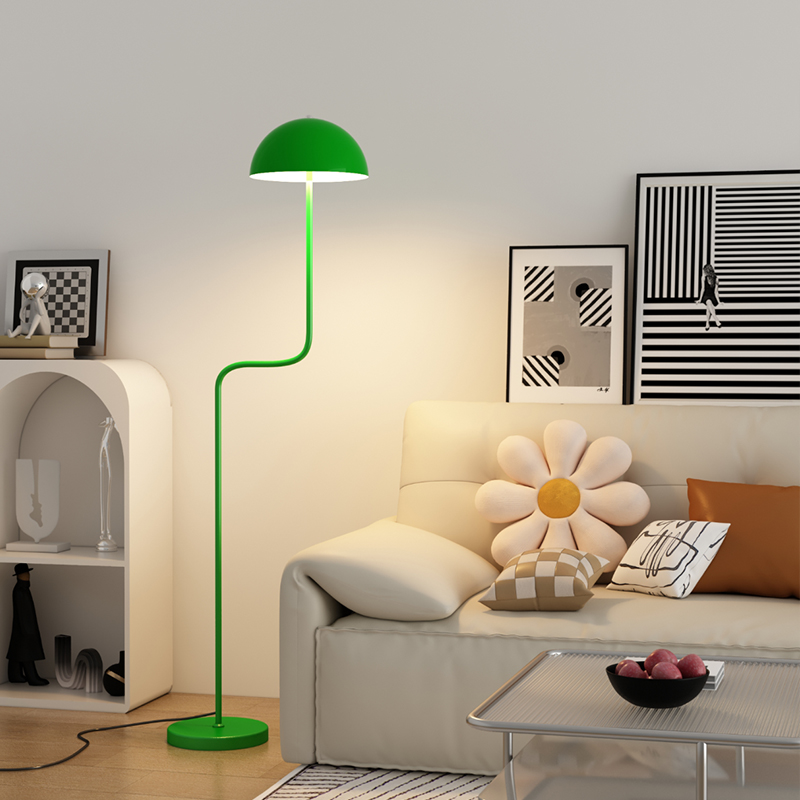 豆芽落地灯客厅卧室床头沙发熊网红轻奢氛围艺术中古复古极简台灯