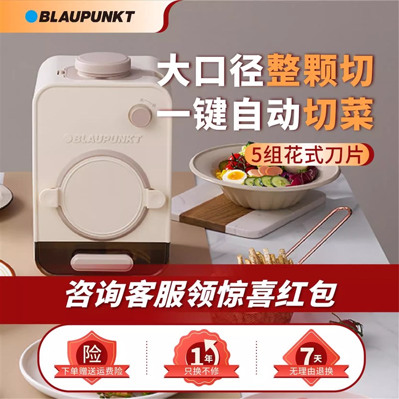 蓝宝电动切菜机家用多功能全自动切菜神器刨丝器切丝切片2024新款