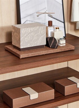 MOON慕空间样板房衣帽间收纳盒首饰盒摆件售楼部展厅软装饰品道具