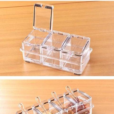 调味盒全套透明调料罐一